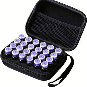 Étui de voyage portable et résistant à l'eau pour 24 flacons de peptides de 3 ml, avec sangle de taille en EVA et fermeture éclair – Tous modèles - Product Image 1
