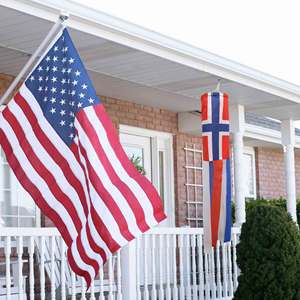 Ducto de Aire 75D de 30 * 45CM con Superficie con Diseño de la Bandera de Noruega y 6 Tiras de 5 * 60CM - Product Image 5