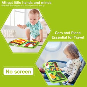 Tavola delle Attività Montessori 20 in 1, <span class=keywords><strong>Libro</strong></span> Sensoriale in Feltro <span class=keywords><strong>per</strong></span> Bambini 1-3 Anni, Giocattoli Educativi <span class=keywords><strong>per</strong></span> <span class=keywords><strong>Ragazzi</strong></span> e Ragazze - Product Image 5