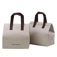 Sac isotherme personnalisé avec fermeture Velcro, en non-tissé laminé, avec doublure en aluminium pour la livraison de repas et l'emballage