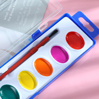 Peintures artistiques pour enfants transfrontalières, 8+ ans, 8 couleurs, 12 couleurs, 40 pièces, grande boîte, pigments semi-séchés, palette de poudres solides