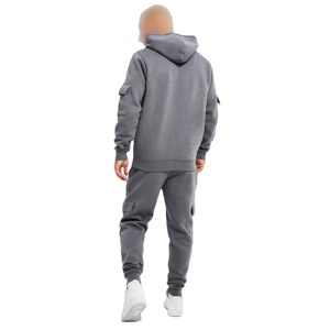 Conjunto Deportivo Térmico Premium de Dos Piezas, Sudadera con Capucha y Pantalones Jogger, Hecho de Material de Felpa Suave, Ropa Deportiva de Invierno - Product Image 2