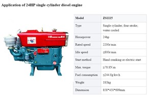 Petits moteurs puissants à vendre moteur diesel monocylindre à quatre temps refroidi à l'eau - Product Image 4
