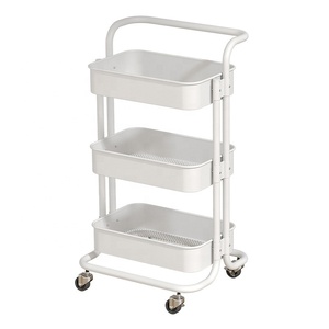 Chariot de rangement multifonction moderne pour salon de manucure, organisateur d'outils de beauté pour coiffure et SPA, chariot de rangement en métal - Product Image 5