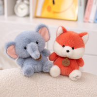 Jouet en peluche de la série Zoo d'animaux mignons authentiques avec rembourrage en coton PP, petite poupée d'animal, cadeau d'anniversaire pour enfants
