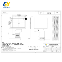 Módulo de Pantalla LCD TFT IPS Original CoTiWe de 3.5 Pulgadas, Táctil Capacitivo, Resolución 640x480, Brillo de 400cd/m, Retroiluminación LED RGB