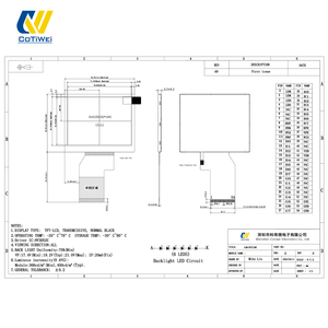 CoTiWe Original <span class=keywords><strong>3</strong></span>.5 pouces IPS TFT <span class=keywords><strong>LCD</strong></span> <span class=keywords><strong>Module</strong></span> d'affichage avec tactile capacitif 640x480 résolution 400cd/m luminosité LED rétro-éclairage - Product Image 3