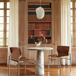 Kumusi Furniture Elegant Marble <strong>Side</strong> <strong>Table</strong> for Bedroom Hotel or Living Room Small Natural End <strong>Table</strong> for <strong>Sofa</strong> - Product Image 6
