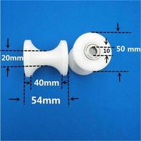 Rouleau de guidage de câble en plastique à rainure en U en nylon durable à longue durée de vie 10*50*54mm 50mm