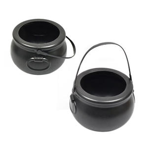 Caldero Negro de Plástico de 7.6'' para Decoración de Halloween - Product Image 2