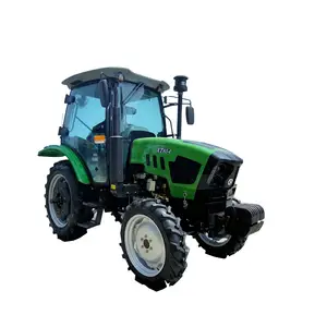 4x4 80hp 4-roda traktor agricola mesin diesel traktor untuk pertanian diskon besar