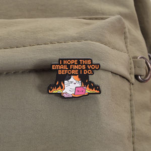 ฉันหวังว่าอีเมลนี้จะพบคุณก่อนที่ฉันจะทำการเคลือบเข็มกลัดแมวที่มีปกเสื้อของขวัญเครื่องประดับสำหรับแฟนๆ - Product Image 3