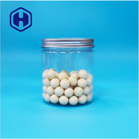 Pot de Conservation en Plastique Transparent Rond à Large Ouverture, de Qualité Alimentaire, Étanche, Sans BPA, pour Bonbons Sucrés, Snacks, avec Couvercle à Vis en Plastique