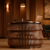 Bureau d'accueil personnalisable, mobilier moderne, table en bois massif, mobilier paramétrique, table de réception en bois massif, comptoir d'accueil