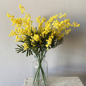 Fournisseur d'usine Fleurs d'<span class=keywords><strong>acacia</strong></span> artificielles Baies jaunes pour la décoration de mariage, de maison et d'hôtel - Product Image 1