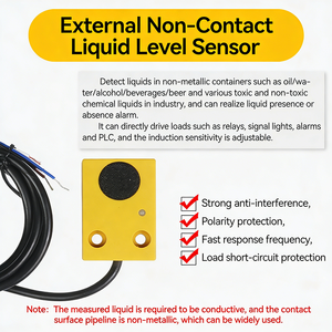 Sensor de Nivel Sin Contacto, Interruptor de Detección de Nivel de Agua de Montaje Externo, Sensor Capacitivo Cuadrado de Proximidad - Sin Contacto D - Product Image 1