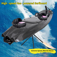 Planche de surf motorisée en fibre de carbone, planche de surf à essence, jet-board à essence, planche de surf à essence avec ailerons