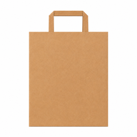 Sac alimentaire en papier kraft biodégradable et recyclable, universel, exquis, pour service de restauration rapide, chaîne de restauration, buffet