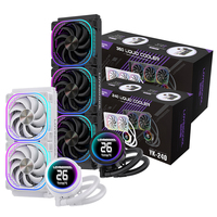 LOVINGCOOL Enfriador Líquido de CPU Personalizado de Alto Rendimiento con Pantalla de Temperatura, Ventilador de Refrigeración por Agua para Procesador de Juegos, Disipador de Calor para PC