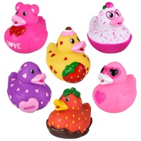 Jouets de bain en caoutchouc personnalisés pour enfants, jouets de baignoire en forme de canard, imprimés avec des motifs exclusifs, en vrac, mini, petits, en plastique, avec logo en vinyle