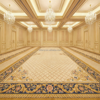 Tapis mural de mosquée de luxe abstrait moderne fait main en laine/soie, style Palais Royal Islamique, 9x12, très grande taille