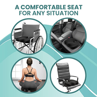 Grand coussin de siège ergonomique en mousse orthopédique à mémoire de forme et à refroidissement amélioré Coussin de siège de voiture pour chaise de bureau