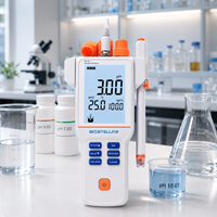 BIOSTELLAR PH110B pH-mètre portable rechargeable pour les tests en laboratoire et sur le terrain avec reconnaissance de tampon NIST et MTC