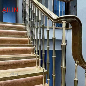 BIỆT THỰ mới cầu thang lan can thời trang cao cấp khí quyển xây dựng trang trí nội thất đường sắt vòm cầu thang - Product Image 5