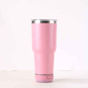 30oz Modern Bluetooth Speaker Stainless Steel Thermos Mug with Leak-Proof Lid and Eco-Friendly Design - Product Image 5