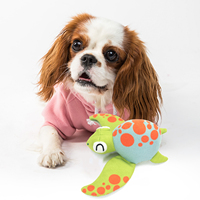 Articles pour animaux de compagnie de haute qualité chien jouet interactif doux en peluche océan mignon tortue chien mâcher jouet grinçant