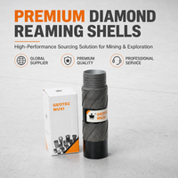 AQ BQ NQ HQ PQ HWT Double Pad Natural Diamond Reaming Shell untuk Pengeboran Inti Eksplorasi Pertambangan Geologi