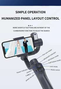 F10pro Max 3 para Axis Handheld Gimbal <span class=keywords><strong>Estabilizador</strong></span> 360 grados Smart Selfie Stick Anti-Shake Live Streaming Video Shoot Características - Product Image 6