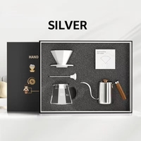 Barista Tool Verser sur un ensemble de cafetière en verre Kit goutteur et théière pour cadeau Fabriqué à la main Verser sur une cafetière