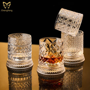 260 ml Döner Viski Bardakları, Altlıklı Döndürülebilir Kristal Viski Bardağı, Bar Partisi için Eski Usul Rock Bardağı - Product Image 5