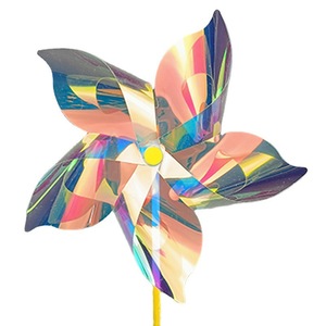 Laser bunte Windmühle Kinder Handheld Spielzeug Landschafts bereich bunte <span class=keywords><strong>Mini</strong></span> Windmühle Festival Park Dekoration Prop große Windmühle - Product Image 1
