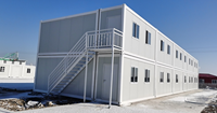 Maison modulaire en conteneur, maison préfabriquée pour dortoir de travailleurs sur chantier