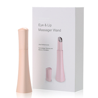 Recharge USB Baguette de massage pour les yeux et les lèvres Vibration chauffante Stylo de retrait de sac pour les yeux à usage domestique Appareil de beauté