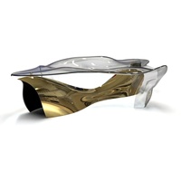 Table basse en fibre de verre de style villa italienne, salon luxueux, œuvre d'art moderne et créative, ensemble de café haut de gamme personnalisé
