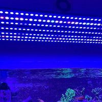 Récif d'aquarium Lumière LED Eau de mer Marine led Pour Aquarium Réservoir Poissons Corail Récif LED Aquarium Éclairage Wifi Bouton gradation