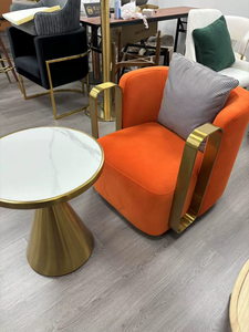 Sillón Moderno Minimalista para Sala de Estar, Muebles de Hotel, Sillón Giratorio de Lujo de una Plaza, Silla de Descanso - Product Image 6