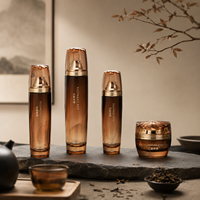 Collection de luxe de flacons en verre et de pots à crème 50g 40ml 110ml 130ml Emballage pour soins de la peau Pompe pulvérisateur Logo personnalisé