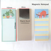 Offres Spéciales bloc-notes magnétiques bloc-notes promotionnel personnalisé sur le réfrigérateur bloc-notes liste de choses à faire épicerie