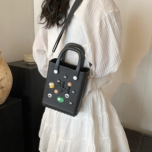 女性用バッグ2024夏用EVA装飾シリコンゼリーバッグ穴バッグ防水ビーチハンドバッグWB055 - Product Image 4
