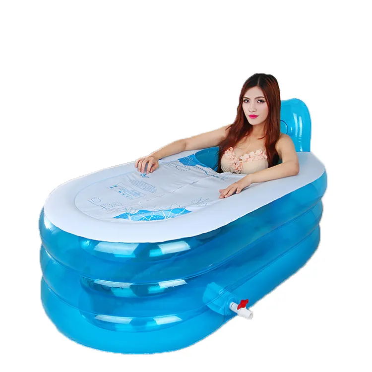 New Design Plastic PVC Adult Folding Portable inflatable spa bathtub Bathtub