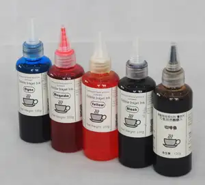 Lebensmittel drucker 100ml alkohol basierter essbarer Tinten kunst farbstoff Für Tampon druckpapier permanent