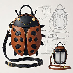 Borsa Ita Personalizzata con Design di <span class=keywords><strong>Coccinella</strong></span>, Espositore Unico a Forma di Insetto per Finestra Trasparente - Product Image 3