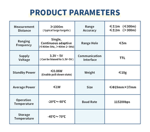 EYOUNG EFA-1000A 905nm מיקרו לייזר מודול טווח טווח של 1000 מטר דרגה תעשייתית גודל קטן בדירוג IP67 בניית סגסוגת אלומיניום - Product Image 6