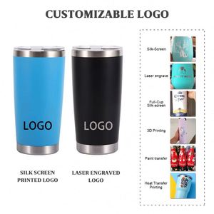 20oz Custom Logo Stainless Steel <b>Insulated</b> Travel Coffee <b>Mug</b> with Lid Wholesale Powder Coated Tumbler - Product Image 2