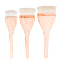 Nouvel Arrivage Fontainebleau – Pinceaux à Peinture en Laine Douce avec Manche en Bois, Pinceaux Plats pour Artistes, Ensemble de Pinceaux pour Peinture Acrylique, Pinceaux à Peinture à Pointe Fine