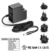 Adaptor Daya IEC/EN 60335 12V 15V 19V 20V 24V 40W 45W 48W untuk UAV, Mini PC Industri, Video Drone, Perkakas Listrik, Proyektor, Gateway